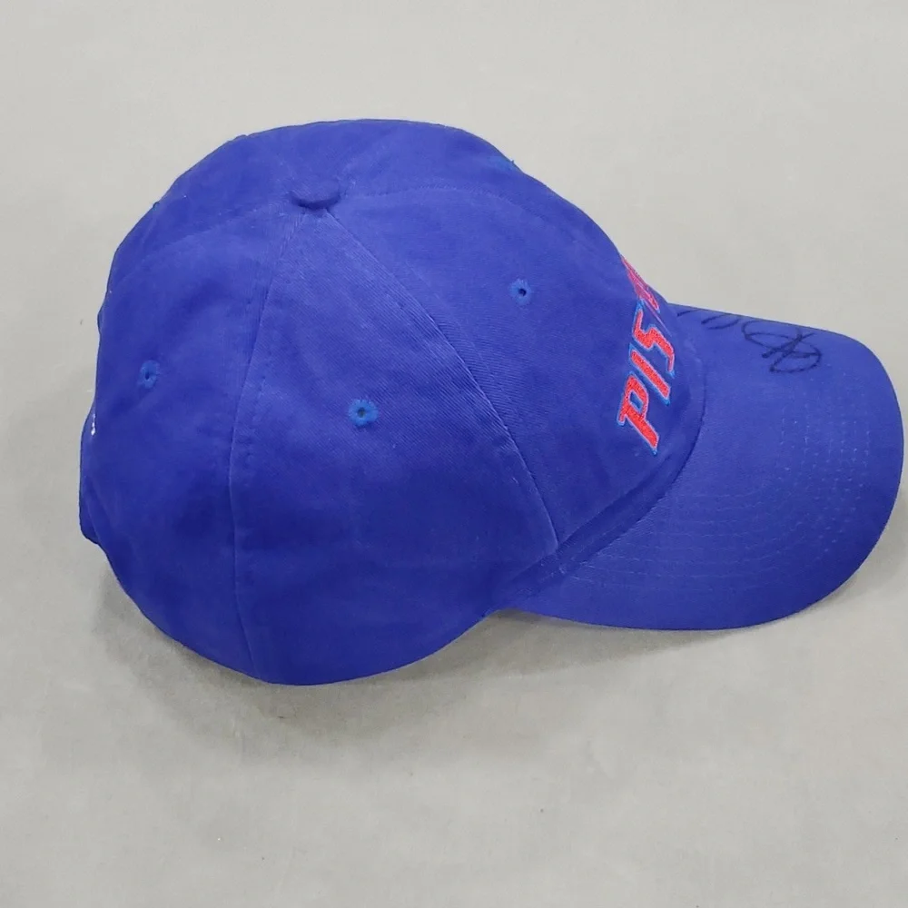 Detroit Pistons hat ball cap royal blue snap back embroidered signed number 5 - Picture 4 of 9